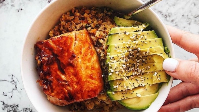 Asian Glazed Salmon Bowl