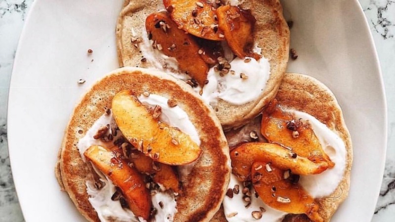 Peaches "n" Cream Pancakes
