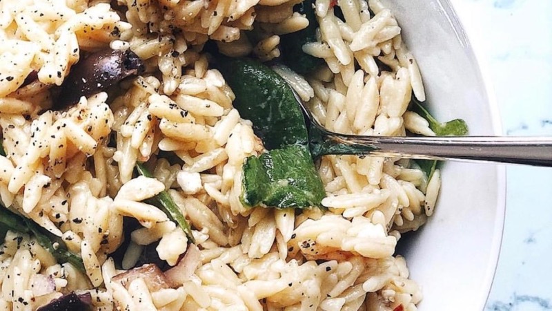Spinach Orzo Salad